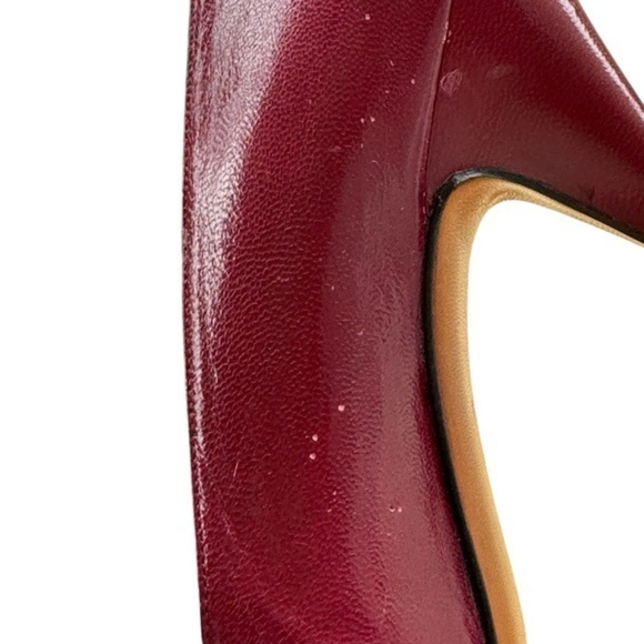 PRICE DROP 🔥🔥Vintage 1970's Evan Picone Maroon Pumps Snakeskin‎  | size 9.5 SS - Picture 3 of 11